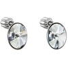 Evolution Group Sidabriniai auskarai su Swarovski kristalais 31274.5 Mėlyna Shadow
