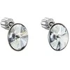 Evolution Group Sidabriniai auskarai su Swarovski kristalais 31274.5 Mėlyna Shadow