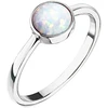 Evolution Group Sidabrinis ring with baltas opal 15001.1 baltas