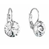 Evolution Group Blizgantys kabantys auskarai su Swarovski kristalais 51002.1
