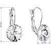 Evolution Group Blizgantys kabantys auskarai su Swarovski kristalais 51002.1