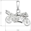 Evolution Group Stilingas sidabrinis pakabukas „Motociklas“ 64008