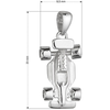 Evolution Group Stilingas sidabrinis pakabukas Formula 64046