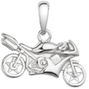 Evolution Group Stilingas sidabrinis pakabukas „Motociklas“ 64008