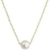 Evolution Group Women´s auksinis pakabukas with real pearl 92P00027