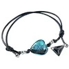 Išskirtinė Turquoise Heart apyrankė su grynu sidabru iš Lampglas BLH5 perlo