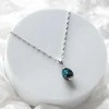 Lampglas Cobalt Nude Necklace with Sterling Sidabrinis NNM3/AG/RHO