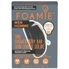 Kietasis prausiklis vyrams Foamie 3 in 1 Shower Body Bar For Men Dark, su aktyvinta anglimi