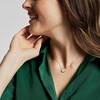 Fossil Gražus paauksuotas vėrinys su perlamutru ir kristalais JF04865710