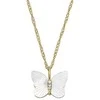 Fossil Gražus auksu dengtas Radiant Wings karoliai JF04424710