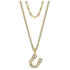 Fossil Gold-plated pakabukas for good luck Horseshoe JF04906710