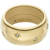 Fossil Glittering auksinis-plated steel ring Sadie JF04835710