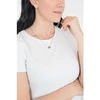 Fossil Auksu padengtas vėrinys su širdele JF03021791 (grandinėlė, pakabukas)