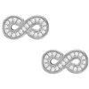 Fossil Infinity putojantys sidabriniai auskarai JFS00634040