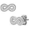 Fossil Infinity putojantys sidabriniai auskarai JFS00634040