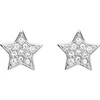 Fossil Derantys plieniniai auskarai „Žvaigždutės“ JOF00292040