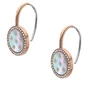 Fossil Mother of Pearl auksinis-plated dangling earrings JF04938791