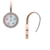 Fossil Mother of Pearl auksinis-plated dangling earrings JF04938791