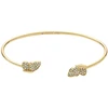 Fossil Solid auksinis-plated steel bracelet Butterfly JF04923710