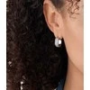 Fossil Sparkling steel hoop earrings Pavé JOF00168040