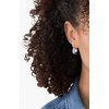Fossil Sparkling steel hoop earrings Pavé JOF00168040