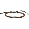 Fossil Stilinga vyriška karoliukų apyrankė su tigro akimi JF04413040