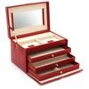 Friedrich Lederwaren Jewel box red / beige Jolie 23255-40