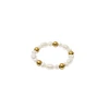 Furiosa Adjustable auksinis-plated ring with real pearls Ariel Pearls SR-ARIEL-G