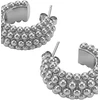 Furiosa Champagne Steel Hoop Earrings SE-CHAMPAGNE-S