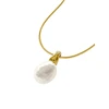Furiosa Gold-plated pakabukas with a real pearl pendant Dirty Pearl SN-DIRTYPEARL-G