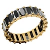 Furiosa Gold-plated ring with juodas cubic zirconias Crush Noir SR-CRUSHNOIR-G