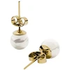 Furiosa Gold-plated stud earrings Pearl Dot SE-PEARLDOT-G