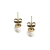 Furiosa Gold-plated stud earrings Pearl Dot SE-PEARLDOT-G