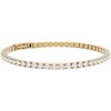 Furiosa Gold-plated tennis bracelet with clear Swarovski crystals SB-TENNIS-G
