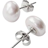 Furiosa Steel studs with a genuine baroque pearl SE-OYSTERDOTS-S
