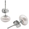 Furiosa Steel studs with a genuine baroque pearl SE-OYSTERDOTS-S