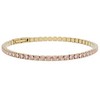 Furiosa Tennis bracelet with pink Swarovski crystals SB-ROSALINETENNIS-G