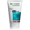 Garnier Pure Active 3in1 Clay Cleansing kreminis unisex, 150 ml