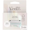 Gillette Venus Satin Care Skutimosi Peiliukai Gaktoms Plaukams, Moterims, 3 vnt