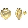 Guess Crazy In Love paauksuoto plieno širdies auskarai JUBE05218JWYGT/U