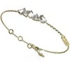 Guess Elegantiška paauksuota apyrankė su cirkoniais Wonderlights JUBB04405JWYG