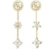 Guess Auksu padengti kabantys auskarai „Flowers Secret Garden“ JUBE06036JWYGT/U