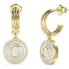 Guess Gold-plated dangling earrings G Talisman JUBE06204JWYGT/U