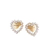 Guess Gold-plated earrings Heart Jardin JSBE04455JWYGT/U