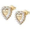 Guess Gold-plated earrings Heart Jardin JSBE04455JWYGT/U