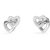 Guess Heart-shaped steel earrings with crystals Beloved JUBE06015JWRHT/U