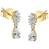 Guess Jardin auksinis-plated dangling earrings JSBE04492JWYGT/U