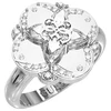 Guess Luxury steel ring with Wild Flower JUBR05506JWRH