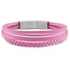 Guess Malibu pink leather bracelet JUMB01345JWSTPIT-U