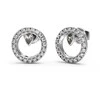 Guess Minimalistiniai plieniniai auskarai su cirkoniais Tiny Dancer JUBE04655JWRHT/U